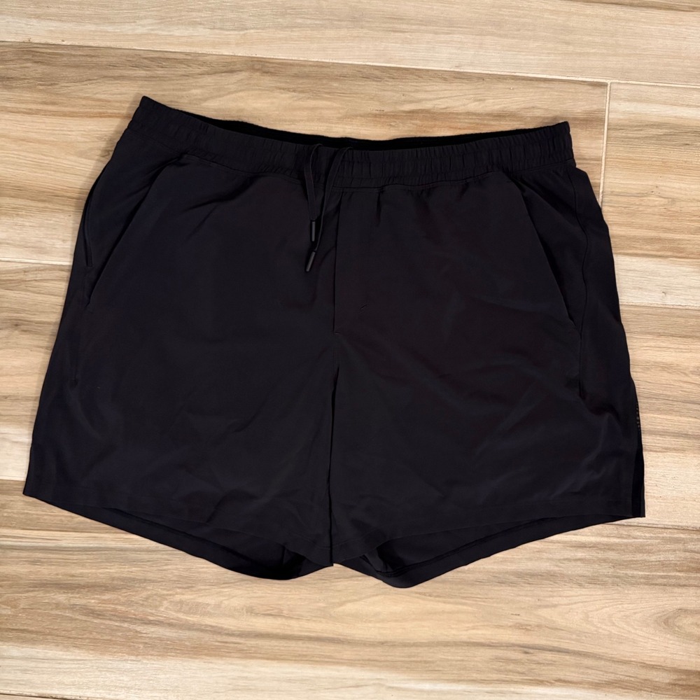 Lululemon Pace Breaker Lined Short 7 Black XXL LM7B24S Training Running